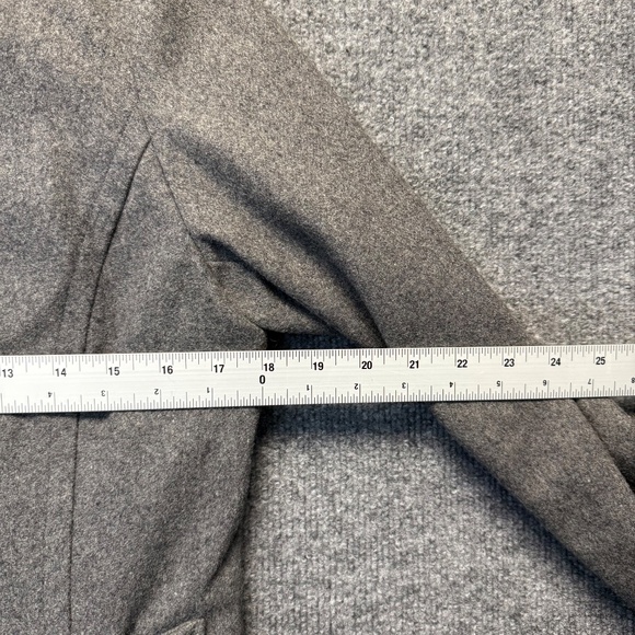 VNT Delia's Peacoat Women Gray Med Wool Blend Double Breasted Brass Tone Buttons - Picture 9 of 9